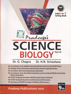 Science Biology Part -3 for Class 9 - CBSE - Examination 2023-2024(Pradeep Publications, H.N. Srivastava)