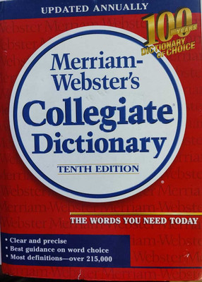 Merriam Webster's Collegiate Dictionary (Updated Annually)(Hardcover, Merriam Webster's)