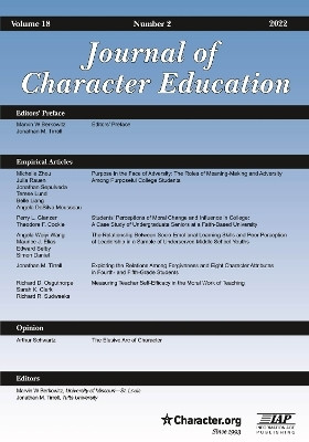 Journal of Character Education Vol 18 Issue 2(English, Paperback, unknown)