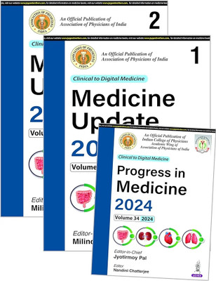 Medicine Update 2024 (Two Volumes) and Progress in Medicine 2024  - MEDICINE UPDATE 2024(English, Hardcover, Nadkar Milind Y)