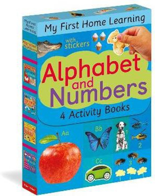 Alphabet and Numbers: 4 Activity Book Boxed Set with Stickers(English, Paperback, Tiger Tales)