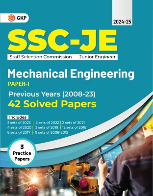 GKP SSC 2024 : Junior Engineers - Paper I - Mechanical Engineering - 42 Previous Years Solved Papers (2008-23)(Paperback, G.K Pub)