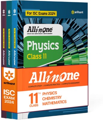 Arihant All In One Class 11th Physics, Chemistry, Mathematics for ISC Exam�2024 (Set of 3 Books)(Paperback, Keshav Mohan, Shahana Ansari , Neha Miglani)