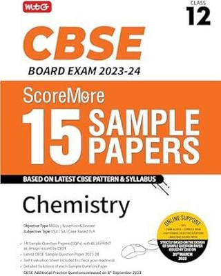 Scoremore 15 Cbse Sample Question Papers Class 12 Chemistry(English, Paperback, Ahlawat Anil)