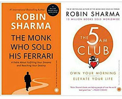 The 5 AM Club Elevate Your Life + The Monk Who Sold His Ferrari (2 Book Combo)(Paperback, JMD BOOKS)