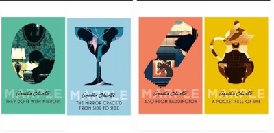 A pocket full of Rye + They do lt with mirrors + 4.50 from Paddington + The cracke'd from side to side, combo set of 4 books(Paperback, Self help)