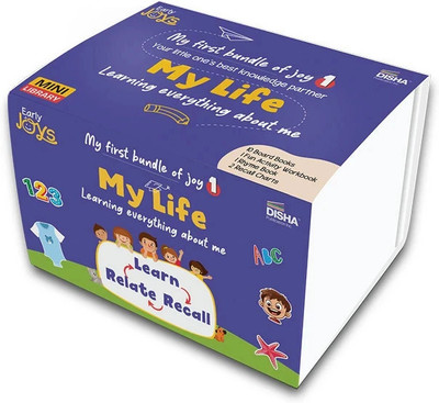 Early Joys - My First Bundle of Joy Theme 1 - MY LIFE, Ages 1 to 5 | Learn, Recall & Relate | Mini Library Gift Boxset of 10 Board Books, 2 Activity/ Rhyme Books & 2 Charts packed in a Utility Box for Moms(Paperback, Team Early Joys)