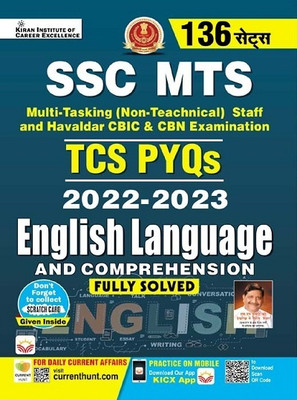 Ssc Mts Tcs Pyqs English Language 2022 - 2023 Solved Papers 136 Sets (English Medium) (4386)(Hindi, Hardcover, unknown)