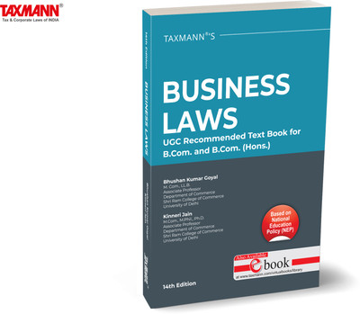 Taxmann's Business Laws(English, Paperback, Goya Bhushan Kumar)