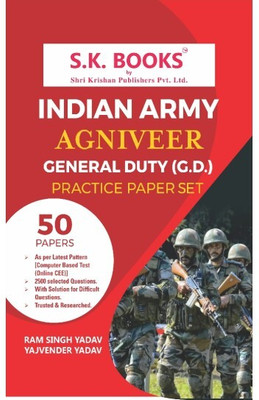 Practice Papers for Indian Army Agniveer Soldier General Duty GD English Medium(Paperback, SK BOOKS PVT LTD)