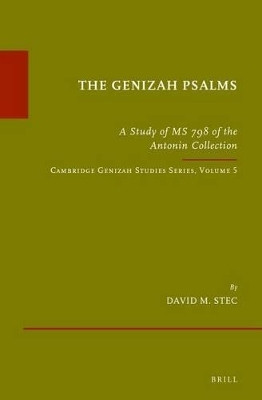 The Genizah Psalms(English, Electronic book text, Stec David M.)