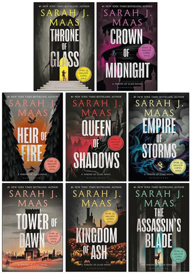 THRONE OF GLASS 8 BOOK SET(Paperback, SARAH J.MAAS)