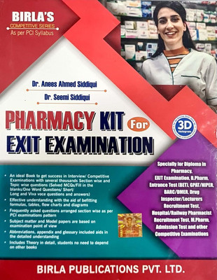 Birla - Pharmacy Kit for EXIT Examination - For all Exams till 2026-27(Paperback, Dr. Anees Ahmed Siddiqui, Dr. Seema Siddiqui)