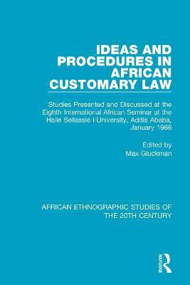 Ideas and Procedures in African Customary Law(English, Paperback, unknown)