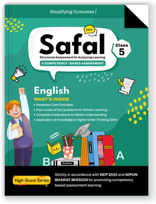 Oswal Publishers SAFAL Competency-Based Assessment English Book Class 5 - Based on NEP 2020 & NIPUN BHARAT MISSION, Core Concepts, 4-Level Questions, HOTS, Structured Assessment For Analyzing Learning(Paperback, Oswal Publishers) Oswal Publishers SAFAL Competency-Based Assessment English Book Class 5 - Based on NEP 2020 & NIPUN BHARAT MISSION, Core Concepts, 4-Level Questions, HOTS, Structured Assessment For Analyzing Learning(Paperback, Oswal Publishers)
