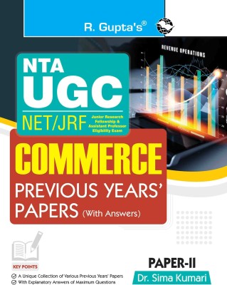 NTA-UGC-NET/JRF : Commerce (PAPER-II) Previous Years' Papers (With Answers)(English, Paperback, Dr. Sima Kumari)