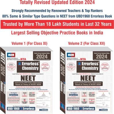 Ubd1960 Errorless Chemistry for Neet as Per New Pattern by Nta New Rev(English, Hardcover, unknown)