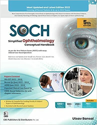 SOCH (Simplified Ophthalmology Conceptual Handbook) 5th Ed. (PB-2023)(Paperback, Utsav Bansal)