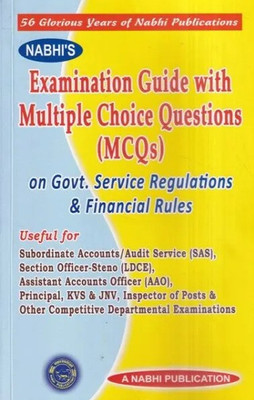 Examination Guide With Multiple Choice Questions MCQs On Government Service Regulations And Financial Rules (Paperback, Nabhi Board Of Editors) Edition 2022-23(Paperback, Other)