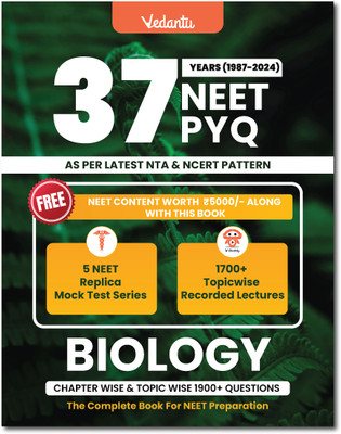 Vedantu NEET 37 Years PYQ Biology Book | Chapterwise Mock Test & Solved Papers - NEET Biology PYQ Book | 37 Years Chapter-wise & Topic-wise Solved Papers | Vedantu 2025(English, Hardcover, unknown) Vedantu NEET 37 Years PYQ Biology Book | Chapterwise Mock Test & Solved Papers - NEET Biology PYQ Book | 37 Years Chapter-wise & Topic-wise Solved Papers | Vedantu 2025(English, Hardcover, unknown)