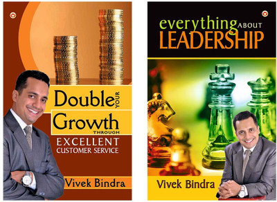 Double Your Growth + Everything About Leadership (Set of 2 Books)(Paperback, Vivek Bindra)