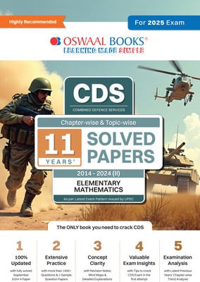 Oswaal Cds (Combined Defence Services) Chapter-Wise & Topic-Wise 11 Ye(English, Paperback, unknown)