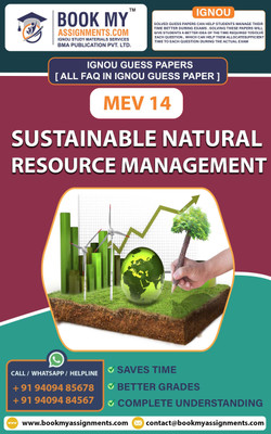 IGNOU MEV 014 Sustainable Natural Resource Management| Guess Paper| Important Question Answer | Post Graduate Diploma in Environmental Studies (PGDEVS)(Paperback, BMA Publication)