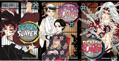 Demon slayer vol 20,21 and 22(Paperback, KENTARO MIURA)