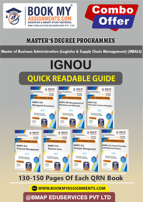 IGNOU MMPC8 MMPC9 MMPC10 MMPC11 MMPC12 MMPC13 MMPC14 Quick Notes-Fast-Track Your Exam Prep- MBALS In English -Our books use 80 GSM A4 paper for clear, sharp prints, perfect for students.(Paperback, BMA Publication)