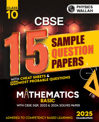 Pw Cbse | Class 10 | 15 New Pattern Sample Question Papers Mathematics(English, Paperback, unknown)
