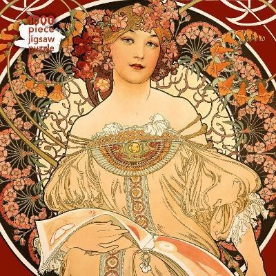 Adult Jigsaw Puzzle Alphonse Mucha: Reverie: 1000-piece Jigsaw Puzzles Paperback – Import, 27 September 2018(Paperback, Flame Tree Studio)