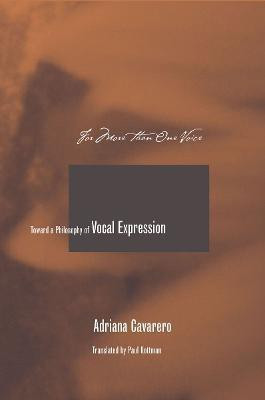 For More than One Voice(English, Paperback, Cavarero Adriana)