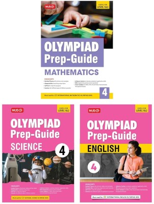 MTG Olympiad Prep-Guide Class-4 Mathematics, Science & English (Set of 3 Books)(Paperback, MTG wditorial board)