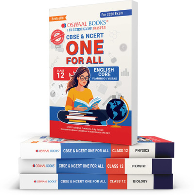 Oswaal CBSE & NCERT One For All Class 12 | English | Physics | Chemistry | Biology (Set Of 4 Books) For 2026 Board Exam(Bundle, Oswaal Editorial Board)