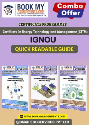 IGNOU OEY1 OEY2 OEY3 Study Guide (Quick Readable Notes) for Ignou Student Certificate in Energy Technology and Management (CETM) In English(Paperback, BMA Publication)