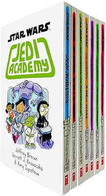 Star Wars Jedi Academy Series 7 Books Collection Set (Books 1 - 7) by Jeffrey Brown (Jedi Academy, Phantom Bully, New Class, Force Oversleeps, Revenge of the Sis & MORE!) PaperbacK(Paperback, Jeffrey Brown, Jarrett Krosoczka) Star Wars Jedi Academy Series 7 Books Collection Set (Books 1 - 7) by Jeffrey Brown (Jedi Academy, Phantom Bully, New Class, Force Oversleeps, Revenge of the Sis & MORE!) PaperbacK(Paperback, Jeffrey Brown, Jarrett Krosoczka)