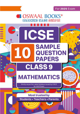 Oswaal Icse | 10 Sample Question Papers | Class 9 | Mathematics (for 2(English, Hardcover, unknown)