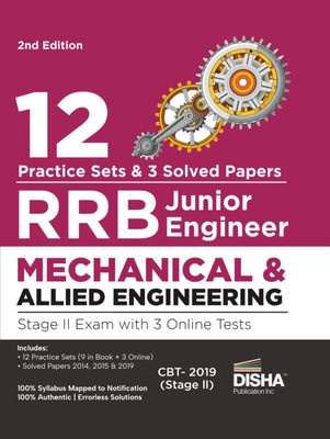 12 Practice Sets for RRB Junior Engineer Mechanical & Allied Engineering Stage II Exam with 3 Online Tests 2nd Edition(Paperback, Disha Experts)