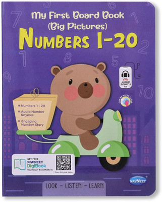Navneet My First Board Book (Single Picture) Numbers 1 to 20- Bestselling Picture Board Books for Babies & Toddlers: Large Picture Board Book with Audio Number Sounds and Counting Songs(Hardcover, PANEL OF AUTHORS) Navneet My First Board Book (Single Picture) Numbers 1 to 20- Bestselling Picture Board Books for Babies & Toddlers: Large Picture Board Book with Audio Number Sounds and Counting Songs(Hardcover, PANEL OF AUTHORS)