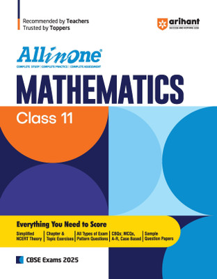 (OldEditon)Arihant
AllinOneMathematicsClass11(Paperback, Prem Kumar, Jitendra Gupta, Brijesh Dwevedi)