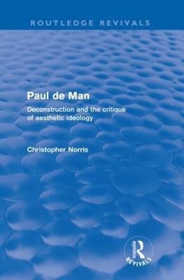 Paul de Man (Routledge Revivals)(English, Paperback, Norris Christopher)