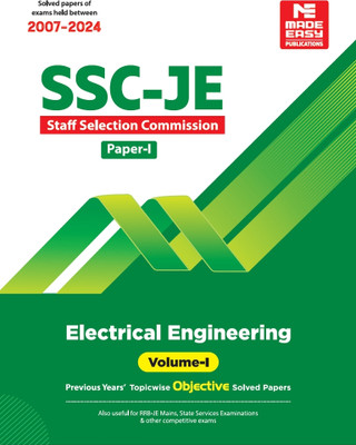 SSC-JE: Electrical Engineering 2025- Previous Year Objective Solved Paper-1 Volume-1(Paperback, MADE EASY Editorial Board)