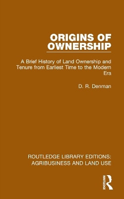 Origins of Ownership(English, Paperback, Denman D. R.)