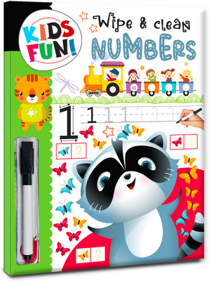 Kids Fun Wipe and Clean Book  - Kids Fun! Reusable Wipe and Clean Book - Embark on an Exciting Journey Exploring Numbers and Enhance Early Learning Skills Through Playful Interaction [Paperback](Hardcover, Hello Friend Books)