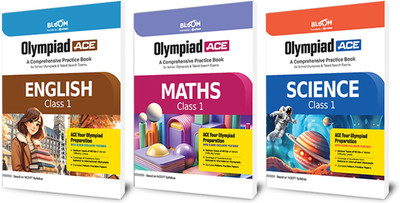Arihant Bloom Olympiad ACE Science, Mathematics, English Class 1 | Comprehensive Practice Book with MCQs & Olympiad Questions | NCERT Based Preparation Guide for School Olympiads & Talent Search Exams (set of 3) | Latest Edition 2025(Paperback, Srishti Agarwal, Akriti Verma, Niharika)