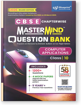 Mastermind CBSE Question Bank Class 10 Computer Applications Exam 2026 With 4 Mock Papers(Paperback, Blueprint Editorial Board)