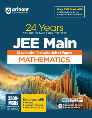 Arihant 24 Years Jee Main Mathmatices Chapterwise Topicwise Pyq with 3500+ MCQ(English, Paperback, Dwivedi Brijesh)
