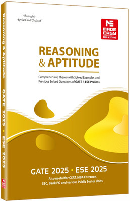 Reasoning and Aptitude for GATE and ESE- 2025(Paperback, MADE EASY Editorial Board)