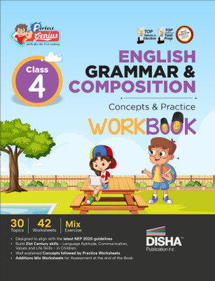 Perfect Genius Class 4 English Grammar & Composition Concepts & Practice Workbook Follows NEP 2020 Guidelines(English, Paperback, Disha Experts)