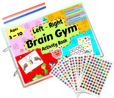 Left Right Brain Gym Activity Book-Wipe and Clean Book -Reusable Book,Brain Boosting Activity,Tracing Practise Book,writing practise book,Pencil Control Activity Book For Kids(Spiral-bound, PUSHPA ANTONY SHARMILA) Left Right Brain Gym Activity Book-Wipe and Clean Book -Reusable Book,Brain Boosting Activity,Tracing Practise Book,writing practise book,Pencil Control Activity Book For Kids(Spiral-bound, PUSHPA ANTONY SHARMILA)
